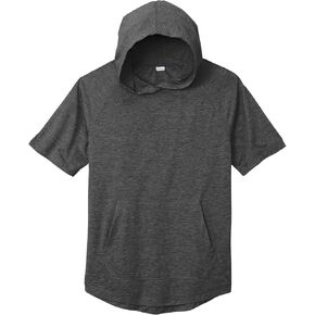 SPORT-TEK PosiCharge Tri-Blend Wicking Short Sleeve Hoodie ST404 in Saudi Arabia