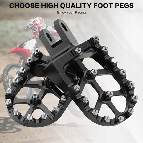 Motorcycle CNC Rest Pedal Foot Pegs Dirt Bike Footpegs for DRZ400S 2000-2022/DRZ400SM 2005-2020/DRZ400E 2000-2007/DRZ400 2000-2004/RM125 RM250 RM250Z RMX250,Gold in Saudi Arabia