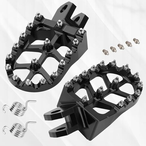 Motorcycle CNC Rest Pedal Foot Pegs Dirt Bike Footpegs for DRZ400S 2000-2022/DRZ400SM 2005-2020/DRZ400E 2000-2007/DRZ400 2000-2004/RM125 RM250 RM250Z RMX250,Gold in Saudi Arabia