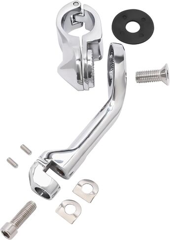 TCMT Chrome Foot Pets Foot Rest Mounting P-Clamp Footpeg Footsrest مجموعة نوبات لهارلي ديفيدسون 1 1/4 "(32 مم) قضبان الطرق السريعة in Saudi Arabia