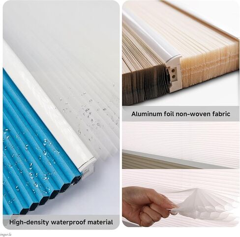 No Drill No Tools Cellular Shades Top Down Bottom Up Honeycomb Blinds Blackout Cordless Window Blinds Easy to Install Cellular Shade for Windows,Custom Color,Custom Size in Saudi Arabia