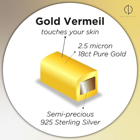 18K Gold Vermeil Italian Rope Chain Necklace for Men Women - 925K ITALY Stamped 18k Gold Vermeil Sterling Silver in Kuwait