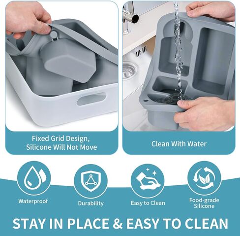 حامل كأس الأريكة ، أريكة العلبة مع مقعد للمقعد الخلفي للسيارة ، الشاطئ ، ماء مقاوم للماء ، منظم سرير سرير ، صينية ذراع أريكة ليلية للوجبات الخفيفة عن بُعد مع حامل الهاتف (رمادي) in Kuwait