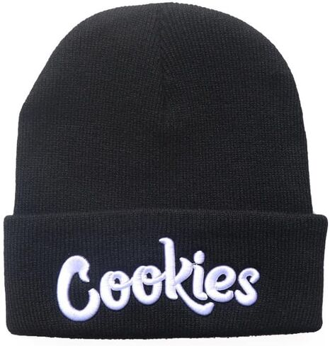 Unisex Letter Embroidered Knit Beanie Cuffed Hat Adult for Women Men Winter Stretch Warm Knit Hat in Saudi Arabia