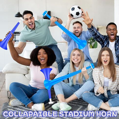 Independence Day 24 Inch Collapsible Horn Vuvuzela Trumpet Horn Blow Horns for 4th of July Independence Day Supplies in Kuwait