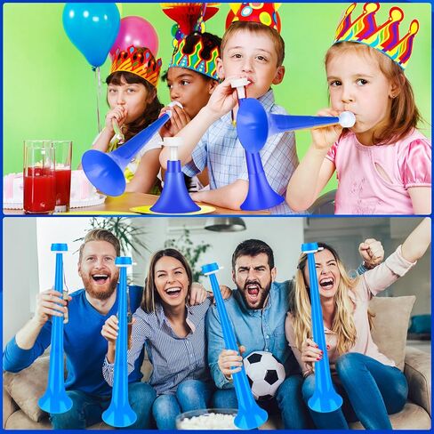 Independence Day 24 Inch Collapsible Horn Vuvuzela Trumpet Horn Blow Horns for 4th of July Independence Day Supplies in Kuwait