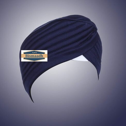 BISMAADH Instant Readymade Turban Head Wrap Lightweight Cap Headwear Sikh Pagri in Saudi Arabia