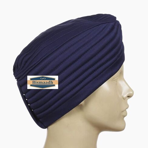 BISMAADH Instant Readymade Turban Head Wrap Lightweight Cap Headwear Sikh Pagri in Saudi Arabia