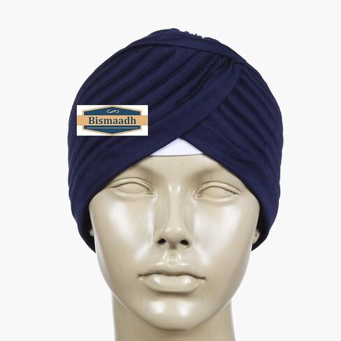 BISMAADH Instant Readymade Turban Head Wrap Lightweight Cap Headwear Sikh Pagri in Saudi Arabia