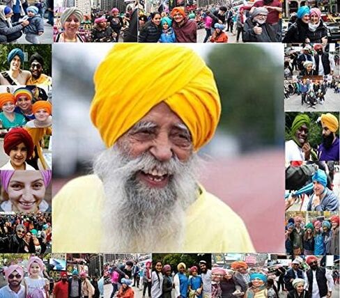 BISMAADH Instant Readymade Turban Head Wrap Lightweight Cap Headwear Sikh Pagri in Saudi Arabia