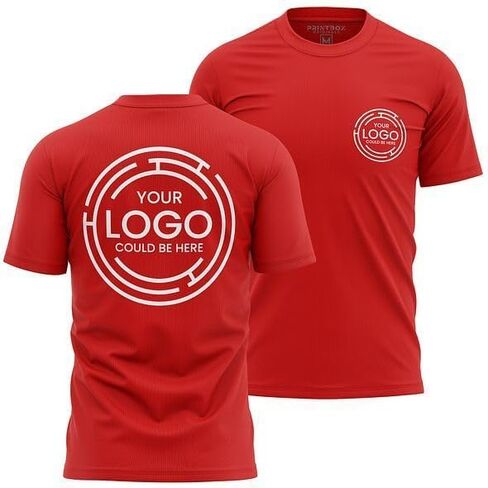 2 Pack Custom Shirts for Men, Workwear T-Shirts, Crewneck Mens Work Shirts, Plain or Customized in Saudi Arabia