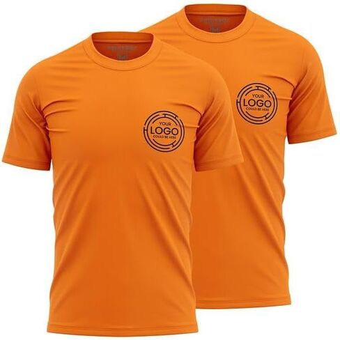 2 Pack Custom Shirts for Men, Workwear T-Shirts, Crewneck Mens Work Shirts, Plain or Customized in Saudi Arabia