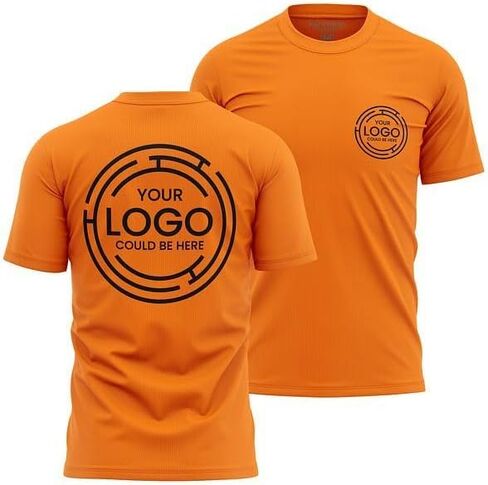 2 Pack Custom Shirts for Men, Workwear T-Shirts, Crewneck Mens Work Shirts, Plain or Customized in Saudi Arabia