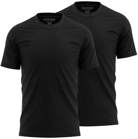 2 Pack Custom Shirts for Men, Workwear T-Shirts, Crewneck Mens Work Shirts, Plain or Customized in Saudi Arabia