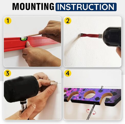 رف حائط لعمود الصيد مكون من 8 قضبان من Rush Creek Creations، حزمة مزدوجة، حامل سقف لأعمدة الصيد، رف تخزين قضيب الصيد، وردي/أسود in Kuwait