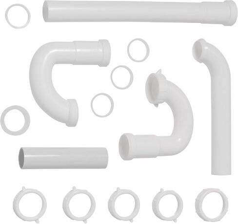 Plumb Craft Complete 1 1/2" O.D. Garbage Disposal Installation Kit, White (12 Pack) in Saudi Arabia