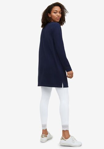 ellos Plus Size Scallop Lace Hem Leggings in Kuwait