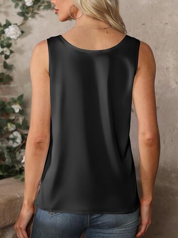 Mawor Silk Satin Tank Top for Women Summer Camisole Tops 2025 Sleeveless Blouse Dressy Business Casual Shirt Trendy Cute Cami in Saudi Arabia