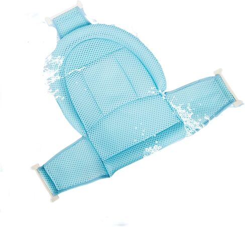Baby Bathing Support Mat Bathtub Pad Baby Bath Seat T Shaped Slip Proof 30Kg Bearing Capacity for 0 to 3 Year Old Baby (Blue) in Saudi Arabia