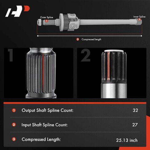 A-Premium CV Axle Shaft Assembly Compatible with Jeep Wrangler 2007-2018, Wrangler JK 2018, Front Left and Right 2-PC Set in Saudi Arabia