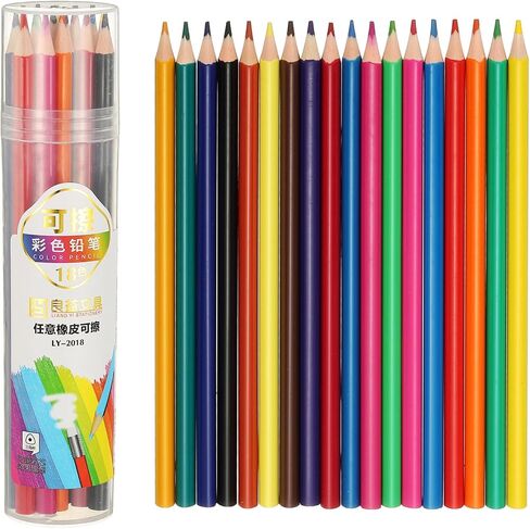 PATIKIL 24 Colors Coloring Pencils Set, Erasable Colored Pencils Coloring Drawing Pencil for Sketching Blending DIY Crafts in Saudi Arabia
