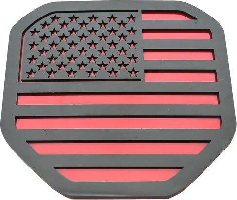 New Custom American Flag Rear Tailgate Emblem Badge Compatible with Ram 1500 2500 3500 2019-2021 USA American Flag (Glossy Black) in Kuwait