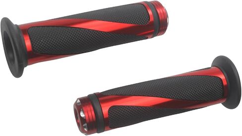 Universal Motorcycle Throttle Handle Lever Grip 7/8" 22MM Grips with Cable line Acceleration Compatible for 50-250CC 110cc 125cc 140cc 250cc ATV (Red) in Kuwait
