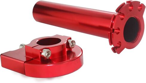 Universal Motorcycle Throttle Handle Lever Grip 7/8" 22MM Grips with Cable line Acceleration Compatible for 50-250CC 110cc 125cc 140cc 250cc ATV (Red) in Kuwait