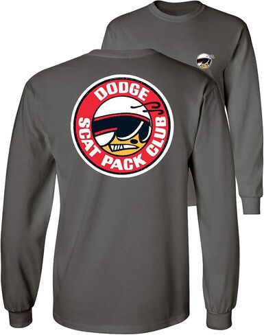 Dodge SCAT Pack Club Long Sleeve T-Shirt Front & Back in Saudi Arabia