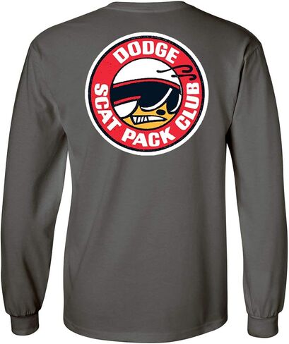 Dodge SCAT Pack Club Long Sleeve T-Shirt Front & Back in Saudi Arabia