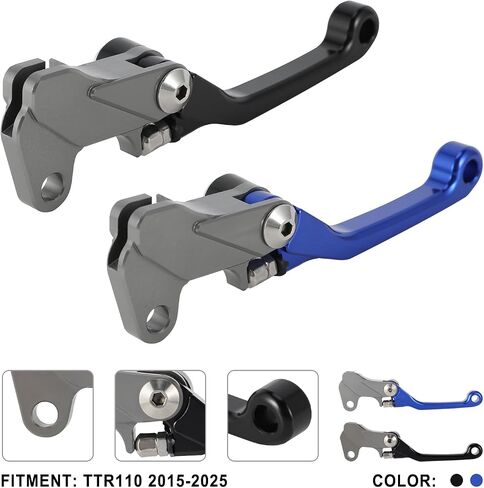 Dirt Bike Brake Lever Foldable CNC for TTR 110 TTR110 2015-2025 Blue in Saudi Arabia