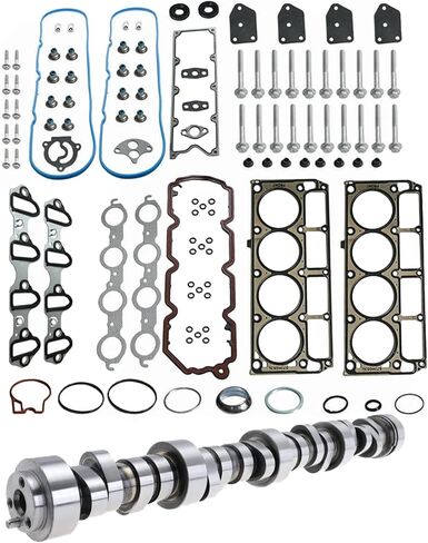 E-1841-P Sloppy Stage 3 Camshaft .595" & Head Gaskets Set Fit for Chevy GMC LS LS1 4.8L 5.3L 5.7L Hydraulic Roller MA-4216915961, E-1841-P, E1841P, 12589226 in Saudi Arabia