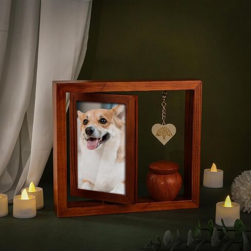 Memorial Picture Frame Small Urns for Human Ashes Keepsake Gifts Mini Cremation Urn Sympathy Gifts for Loss of Loved One Fits 6’’-7’’ Photo and 2.5’’ Inches Keepsake Urns for Human Ashes in Saudi Arabia