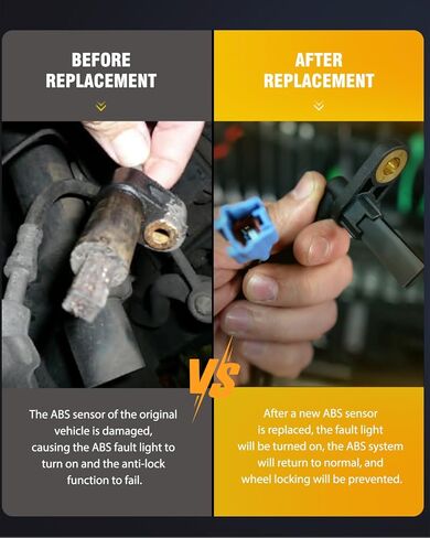 OCPTY Rear ABS Sensor & Speed Sensor Compatible for Chevy Silverado/for GMC Sierra 1500 2007-2013, 4.3L-6.2L, Front/Rear Wheel ABS Replace# 13540602, 10384745, 15872664, 20938121 in Kuwait