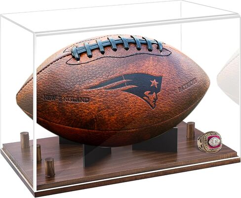 Basketball Display Case with Basketball Holder, Basketball Case Fits for Autographed Basketball, Acrylic Display Case with Removable Built-in Stand Suitable for Sports Collectibles in Saudi Arabia