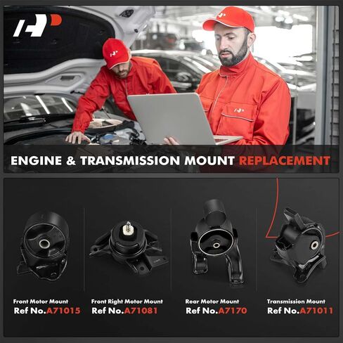 A-Premium 4PCS Engine Motor Mount and Transmission Mount Set Compatible with Hyundai Sonata 2011 2012 2013 2014, 2.4L in Saudi Arabia