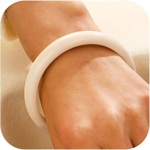 Acrylic Bangles Bracelets for Women Trendy Colorful Resin Bangles Chunky Bangle Cuff Irregular Wristbands Resin Jewelry Gifts in Saudi Arabia