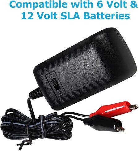 Universal Power Group 6 12 Volt Game Deer Feeder Battery Charger 6V / 12V (D1724EBALT4) in Saudi Arabia