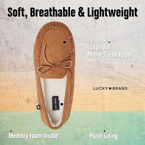 Lucky Mic Micro Suede Suede Moccasin slippers slippers in Saudi Arabia