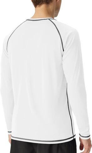 Roadbox Mens Sun Protection Swim Shirt, Long Sleeve UPF 50+ Rash Guard, Quick-Dry Fishing Shirts for Beach Surfing Hiking in Saudi Arabia
