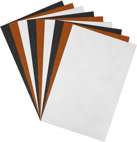 12 جهاز كمبيوتر محسّم ، 7.8 "× 11.8" 1 مم ورقة ناعمة ناعمة من النسيج 3 ألوان بنية بنية متنوعة ، in Kuwait