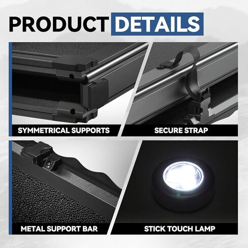 Auto Dynasty FRP Hard Tri-Fold Truck Bed Tonneau Cover Compatible with 2004-2012 Chevy Colorado GMC Canyon Isuzu I-290 I-370 6Ft Fleetside/Styleside Bed, Black Powdercoated in Saudi Arabia