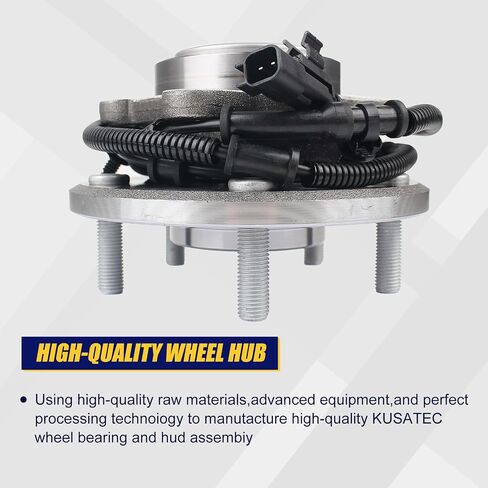 KUSATEC 512493 2pcs Rear Wheel Bearing and Hub Assembly Compatible with 2012-2020 Chrysler Town & Country, Dodge Grand Caravan, Ram C/V, Volkswagen Routan, 5 Lug Bolts w/ABS in Saudi Arabia