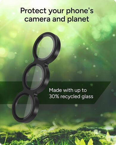 واقي عدسة الكاميرا ZAGG Glass Elite المضاد للانعكاس لهاتف Samsung Galaxy Z Fold6 - واقي عدسة من الزجاج المقوى بإطار من البولي كربونات، أقوى بـ 5 مرات، أقصى حماية للخدش، مقاوم للتلطخ in Saudi Arabia