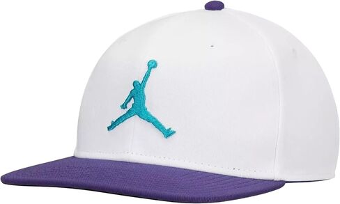 Nike Men's Jordan Jumpman Logo Pro Snapback قبعة قابلة للتعديل الأبيض in Saudi Arabia