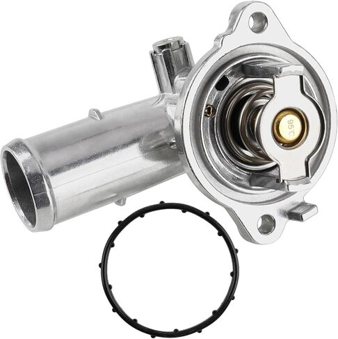Thermostat Housing Assembly Aluminium Compatible with Dodge Durango Compatible with Jeep Grand Cherokee Compatible with Wrangler JK 902-852 5184651AH 5184651AF 5184655AD 5184651AG 5184655AE in Saudi Arabia