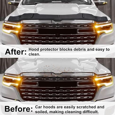 حامي Hood Protector Deflector Fit for 2019-2025 Dodge RAM 1500 ، Date Hood Shield 2019 2020 2021 2022 2023 2024 2025 RAM 1500 Associory in Kuwait