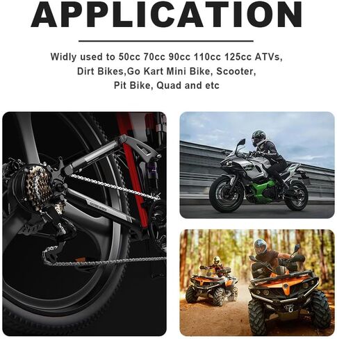 Breaker سلسلة مناسبة للدراجات النارية 、 الدراجات ATV 、 Go Go Karts و Scooters ، يمكن تفكيك سلاسل الأسطوانة 420-530 ، أداة سلسلة in Kuwait