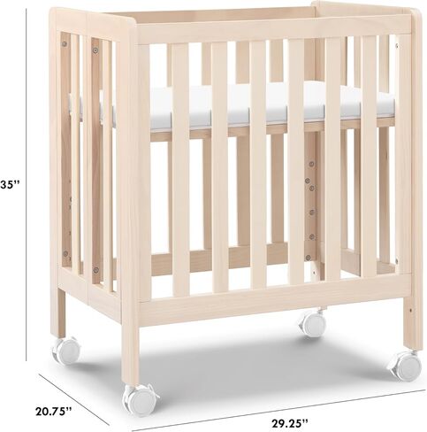 Carter's by Davinci Colby Grow 6-in-1 Convertible Crib - Color Name | GREENGUARD Gold Certified, Converts from a Portable Bassinet to a Full-Size Crib w/ wheels, Daybed, Junior Bed, Full-Size Bed in Saudi Arabia