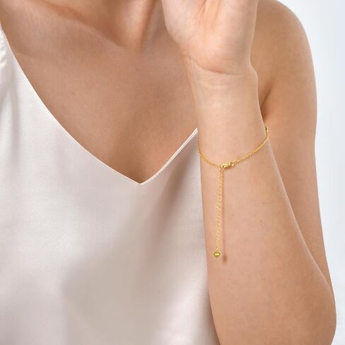 Mama Bracelet for Women 925 Sterling Silver 18K Gold Plated Mom Bracelet for Women with Simple Dainty Mama Initial Bracelets for New Mom Trendy Mother Birthday Christams Day Jewelry Gift from Daughter Husband in Kuwait